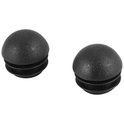 2 stk. 25 mm diameter plastik runde rørindsatser endeblindingshætter sorte 2