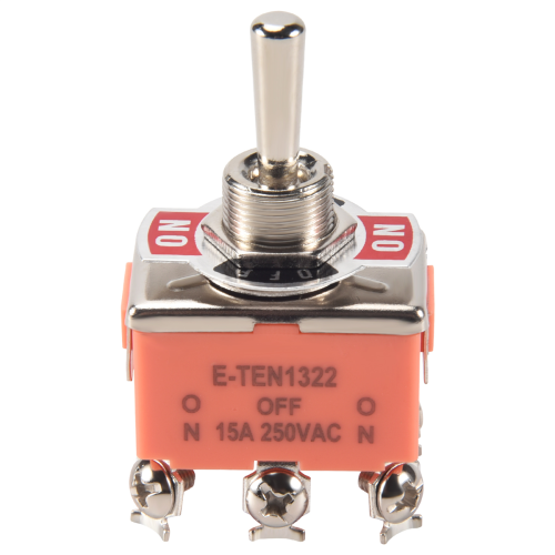 AC 250V 15A Latching Single Pole Double Throw Toggle Switch Orange on OnBuy