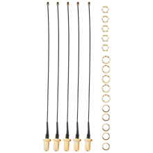 Cavo di prolunga per antenna WiFi SMA femmina a IPX da 5 pezzi, 15 cm