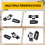 2 pcs Sliding Door Wardrobe Pulleys Small Hanging Wheels Silent 7