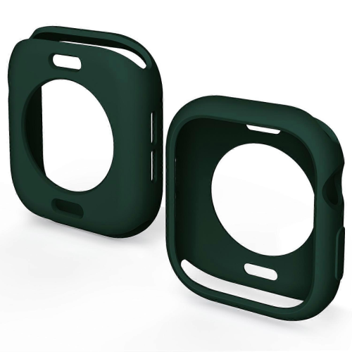 Συμβατό με Apple Watch Series 10 46mm Θήκη με μαλακή προστατευτική θήκη TPU στη μέση - Μαύρο 1