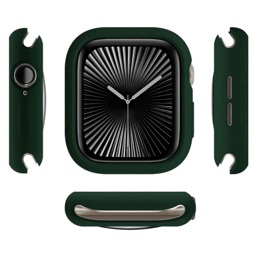Συμβατό με Apple Watch Series 10 46mm Θήκη με μαλακή προστατευτική θήκη TPU στη μέση - Μαύρο 2