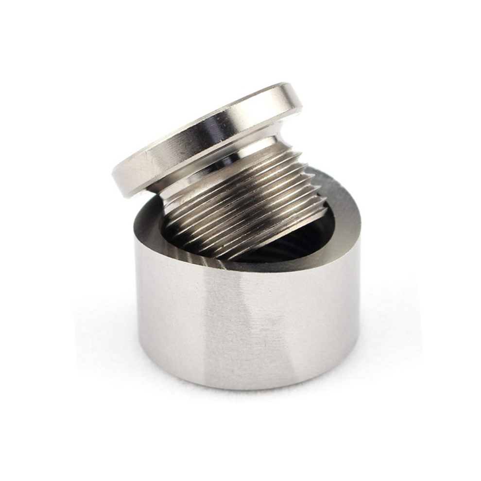 Oxygen Sensor Bung With Gasket Plug Wideband Nut Weld Bungs M18x1.5 Silver 4712799955374