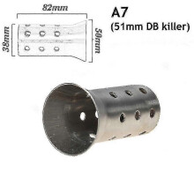 (B) 35 mm 42 mm 45 mm 48 mm 60 mm DB Killer universel pour échappement de moto