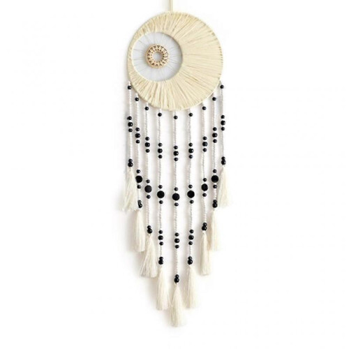 Macrame Dream Catcher Wall Hanging Decor Dreamcatcher with Long Tassels Beads