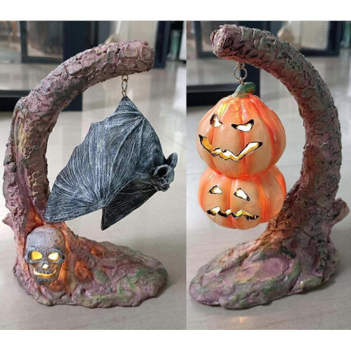 Halloween 3D Bats Decoration Window Home Garden Yard Decor DIY Wall Light 1