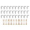 30 Pcs Glass Shelf Bracket with Sucker Shelve for Kitchen Cabinets 3