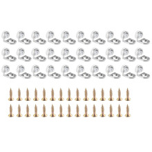 30 Pcs Glass Shelf Bracket with Sucker Shelve for Kitchen Cabinets