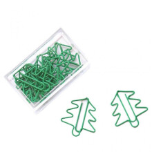 15 Pieces Cute Paper Clips Christmas Tree Shape, Funny Paperclips Bookmarks Planner Bookmark Clips Funny School Office