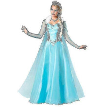(4XL)Frozen Adult Women Princess Elsa Costume Christmas Cos Fancy Dress Outfit