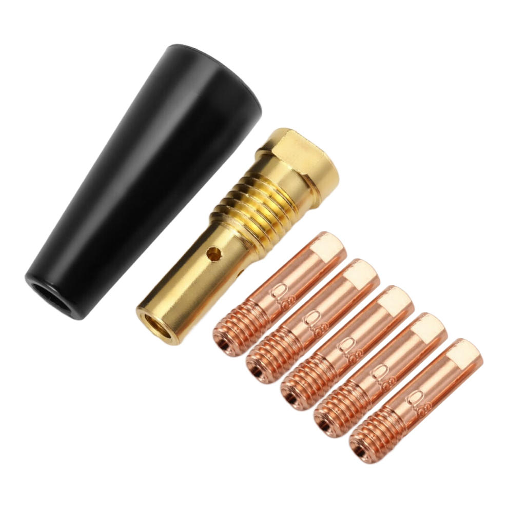 7Pcs/Set Gasless Nozzle Tips For Fc90 Flux-Cored Wire Feed 0.8Mm 4712799959365