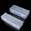 Rectangular Plastic Clear Storage Box Jewelry Container for Case Bead Organizer 10