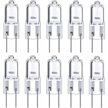 10 stuks G6.35 halogeenlampen 2-pins 12V 35W, warm wit 2700K, compatibel met kroonluchters, railverlichting, tuinverlichting en bureaulampen