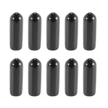 100 peças de tampas de borracha para extremidades de 4 mm de diâmetro interno em PVC, tampas de parafuso redondas, protetores de rosca, pret