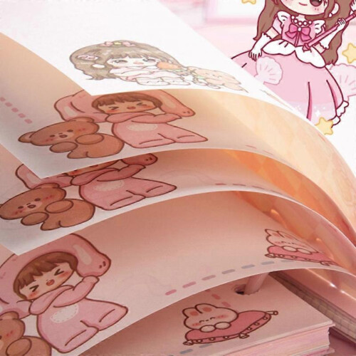 Transparent 6-Ring Binder Covers Notebook Loose Leaf Binder Journal Notebook 2