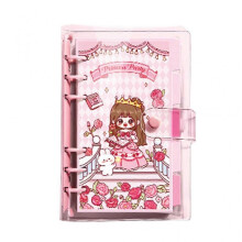 Transparent 6-Ring Binder Covers Notebook Loose Leaf Binder Journal Notebook