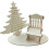 for Creative Christmas Ornaments Wooden Tree DIY Rocking Chair Desktop Table Dec 1