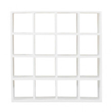 Mini 16 Grid Shelves White Storage Rack Dollhouse Miniature Furniture Shelf