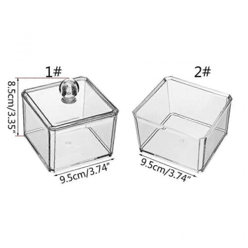 Cotton Swab Ball Container Dispenser Flosser for Case for Bathroom Countertop Va 2
