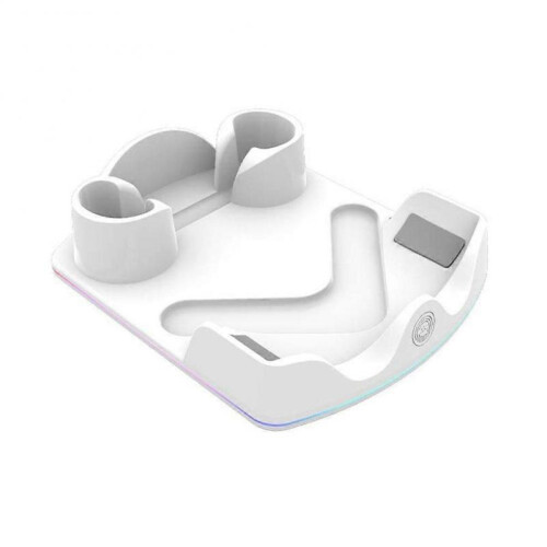 VR Headset Charging Stand with LED Light for Meta Quest 3S Quest3 Quest2