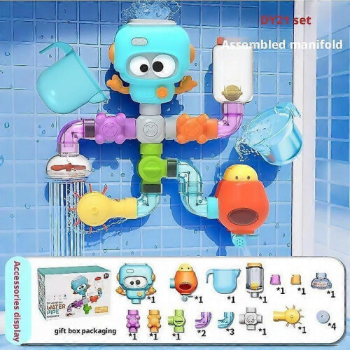 Children'S Bathroom Toys Water Assembly Pipe Rotating Fun Interactive Fun Game 2