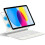 (White) For Ipad 10.9 (2022) Leather Case With Magnetic Bluetooth Keyboard Precision Multi-touch Trackpad - 1