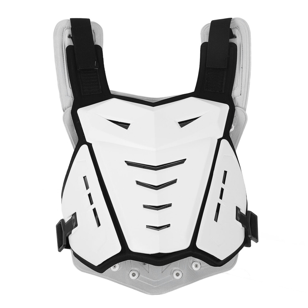 Lightweight Motorcycle Armor Vest With Shock Absorbing Foam, One Size White 4271330695266