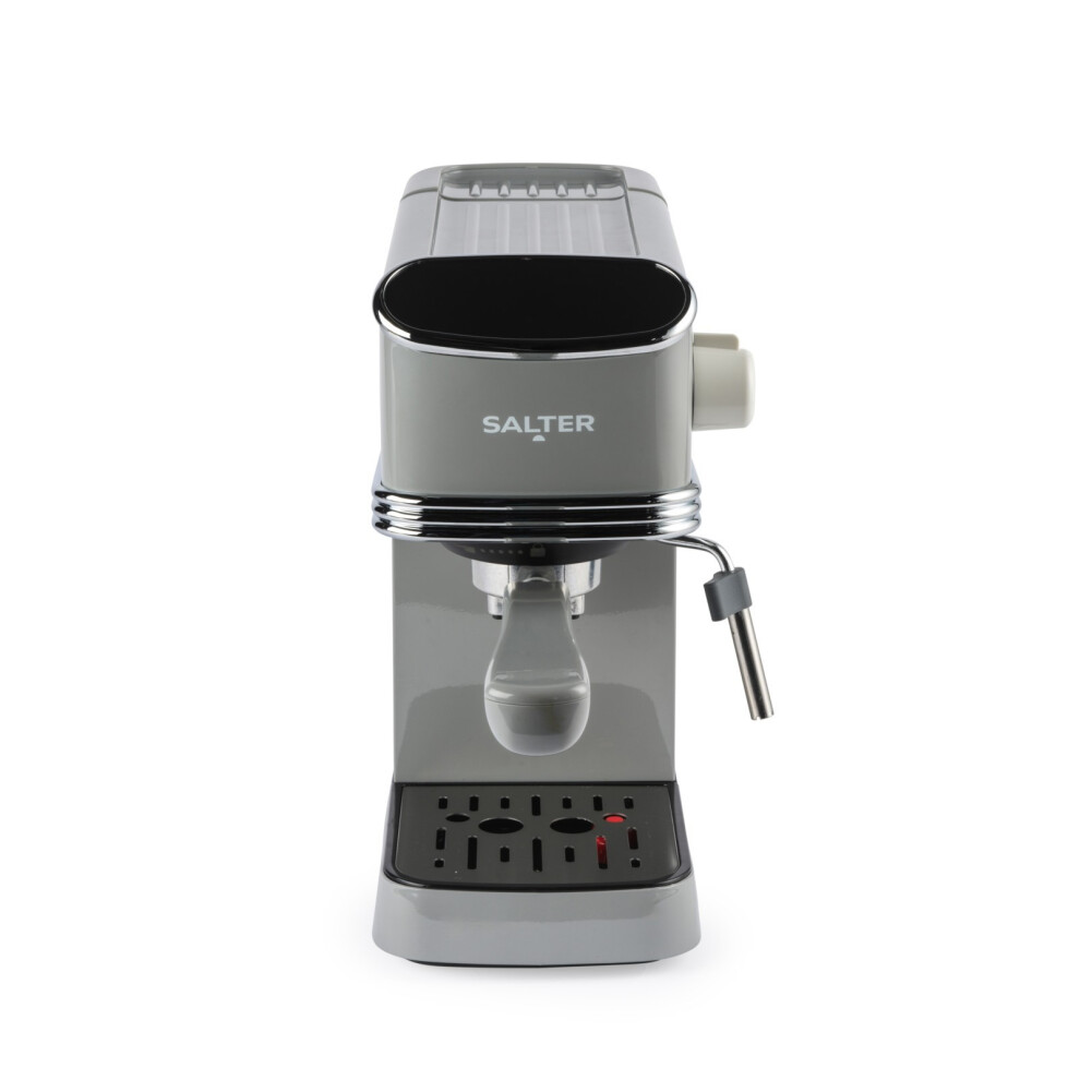 Salter Retro Espresso Machine with Milk Frothing Wand - 1.35L Tank | Cappuccino & Latte Maker