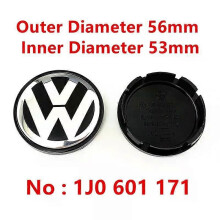 4pcs 56mm 1J0601171 Car Wheel Center Caps Rim Hubcap Hub Cover Logo Badge Emblem Accessories
