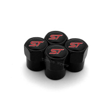 4PCS Car Wheel Tire Valve Stem Caps Airtight Cover For Ford ST Line Focus X 2 3 Mondeo Fiesta Kuga MK2