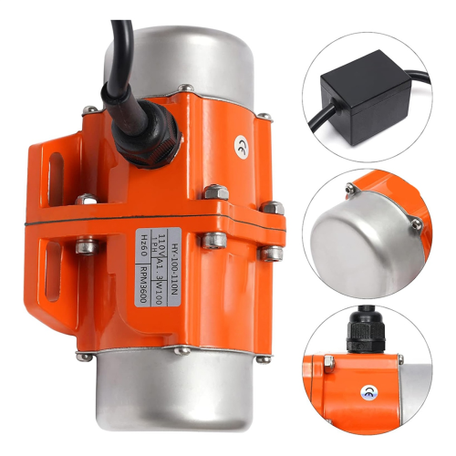 Ac Vibration Motor 100W Vibrating Asynchronous 110V 3600Rpm,for Shaker Table, Adjustable Eccentricity Block 2