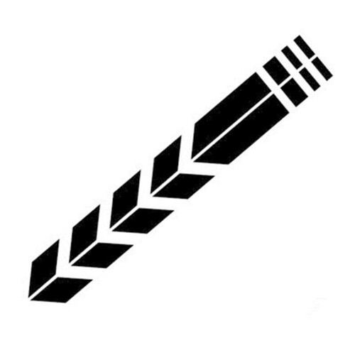 (1 set) Bicycle and motorcycle fender reflective stickers - black