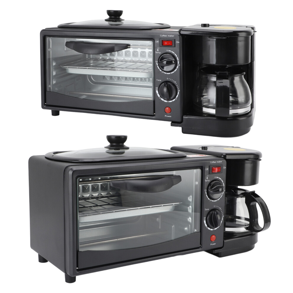 3-in-1 Breakfast Station Toaster Oven 10L 1050W EU Plug