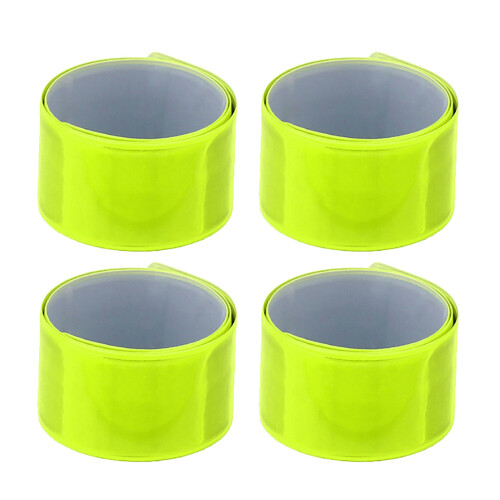 (4 pieces per pack) Cycling Reflective Beam Hem Strips - Green
