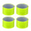 (4 pieces per pack) Cycling Reflective Beam Hem Strips - Green 4