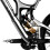 (1 piece) Mountain Bike Frame Down Tube Protector - Black 2