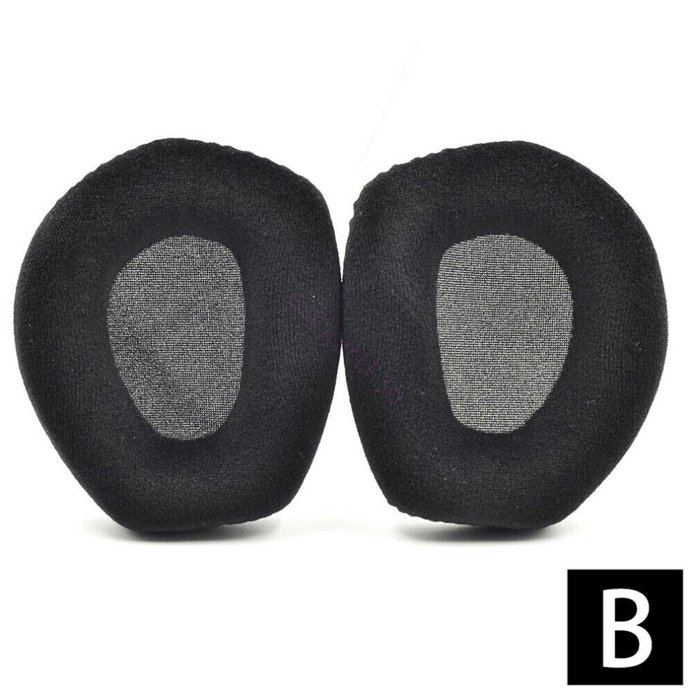 (2* Flannel Earpads) For Sennheiser Hdr Rs165/175/185/195 Replacement Ear Pads Or Headband Cushion Black 4069369106330