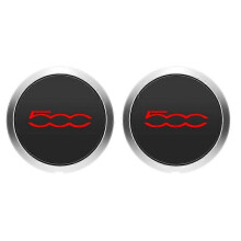 2PCS 133mm Hubcap for Fiat 500 Wheels Centre Hub Caps Dust Cover Red