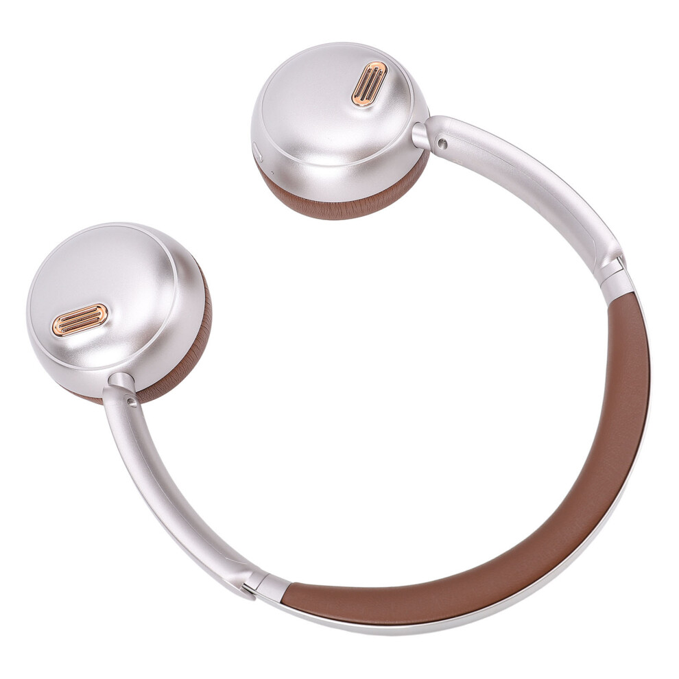 Retro Bluetooth 5.4 Over Ear Headphones, Noise Cancelling, 50H Battery, Brown 3411330699289