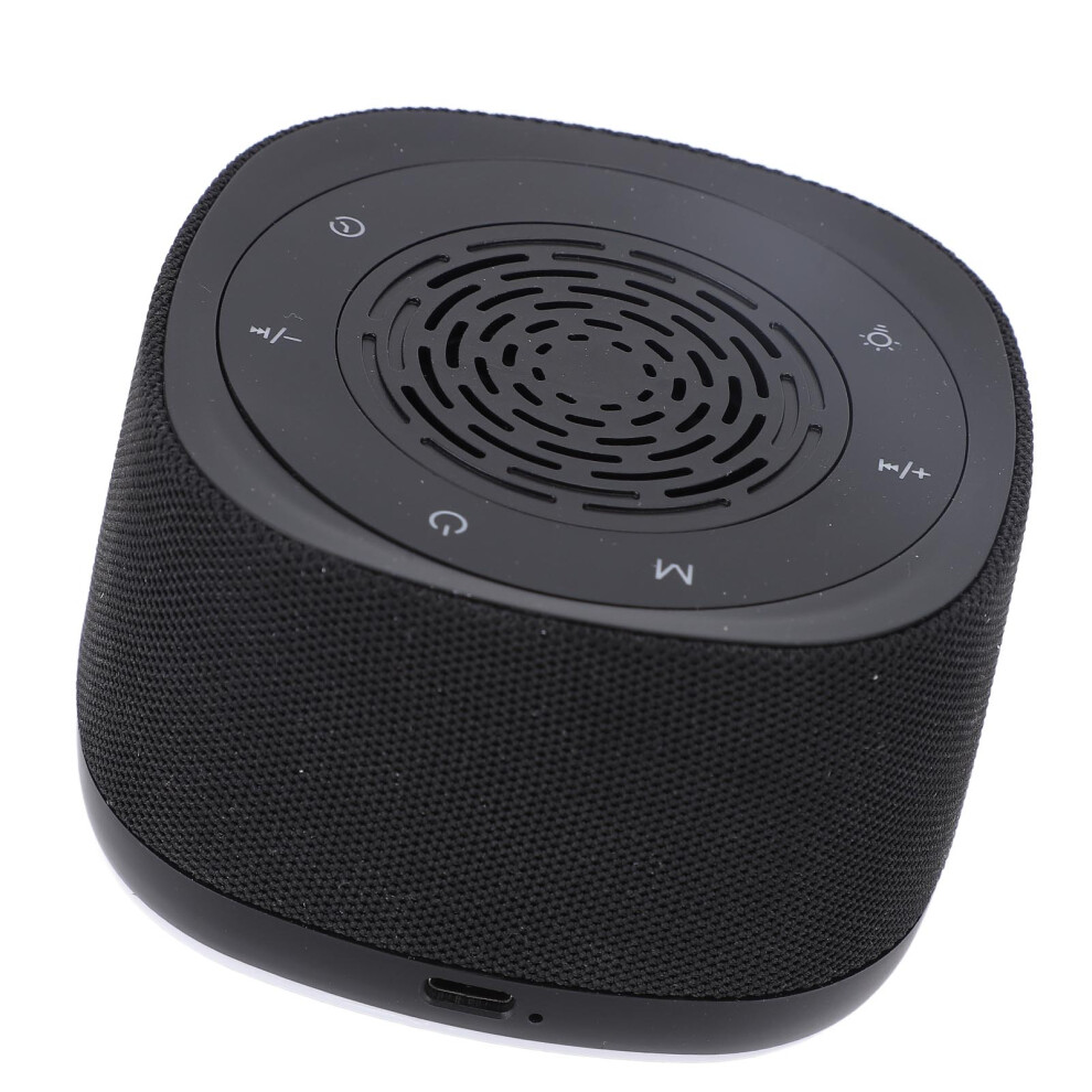 Noise Sound Machine 14 Soothing Sounds Bluetooth 5.4 Rechargeable for Sleep Black