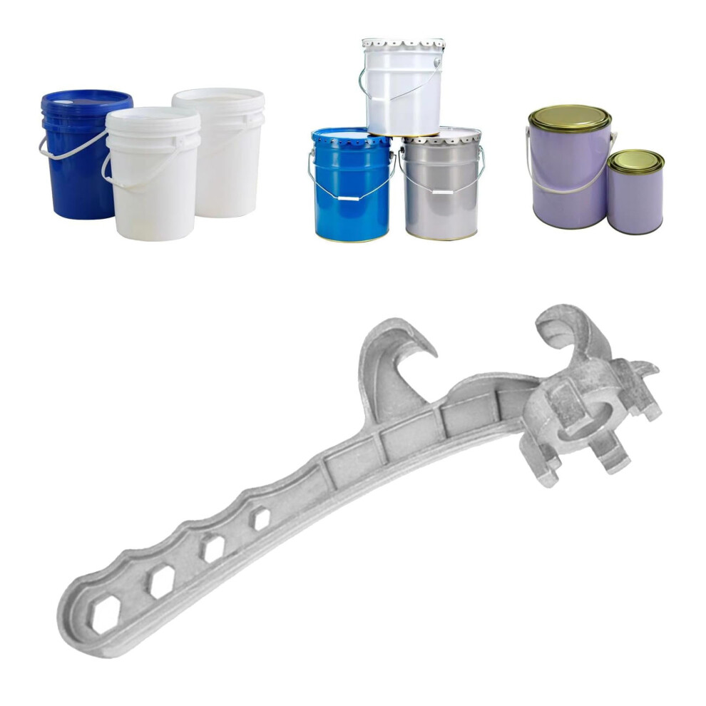 Multi-Function Aluminum Alloy Bucket Opener For 5-55 Gallon Drums 8741330703057