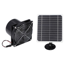 Ventilador de extracción solar de 6,5 pulgadas, 50 W, 12 V, ABS