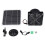 6,5-Zoll-Solar-Abluftventilator 50 W 12 V ABS-Kit 3