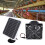 6,5-Zoll-Solar-Abluftventilator 50 W 12 V ABS-Kit 15