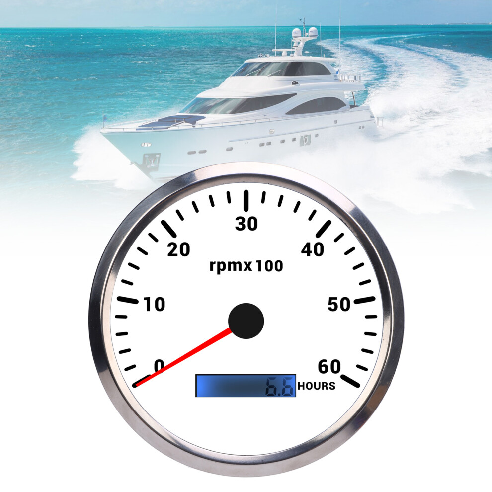 110mm 4 3/8in Tachometer 6000RPM with 7-Color Backlight for Truck, Car, Boat, RV-image-OPC-PJ8TVMQ-NEW