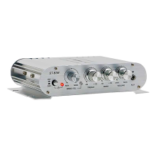 -838 HiFi 2.1 Channel Power Amplifier 80Wx2 Stereo Bass Sound Amp with
