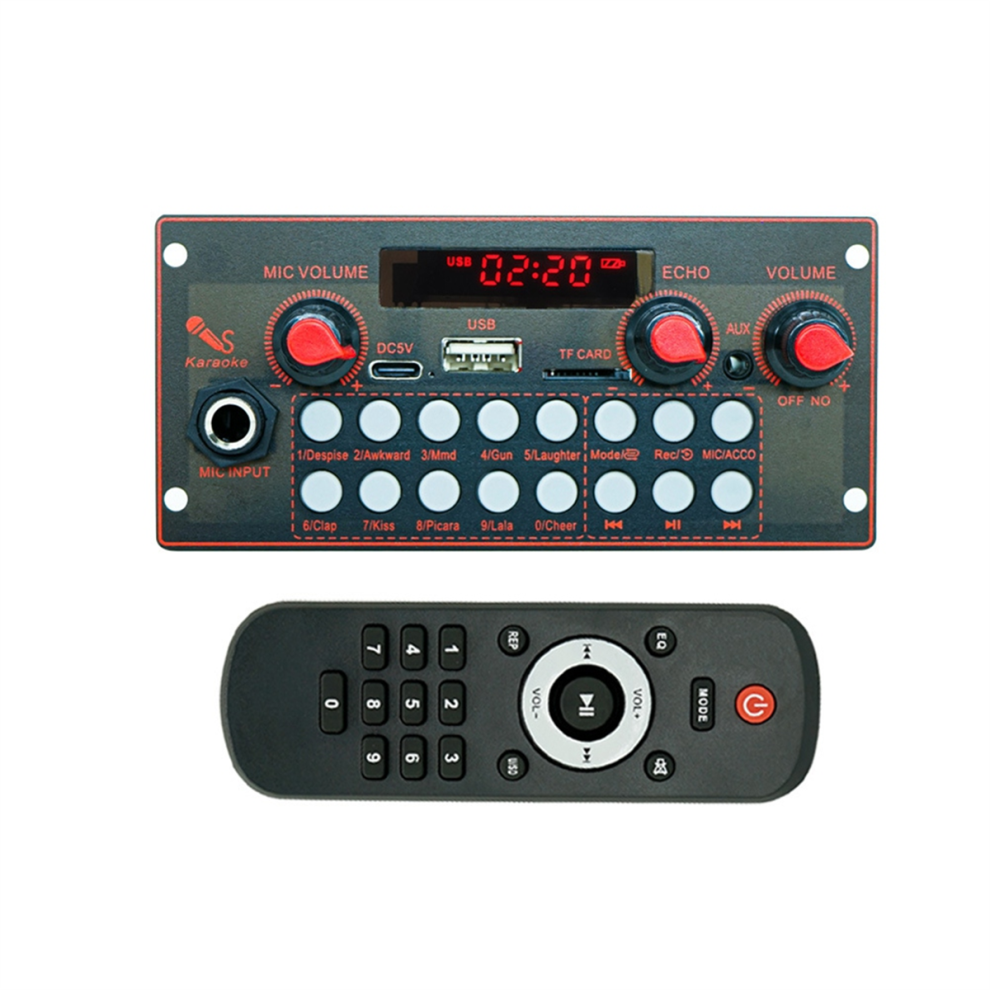 Scheda Decodifica MP3 2X10W 20W Amplificatore Lettore Audio 5V Radio Fm Per Auto Fai Da Te