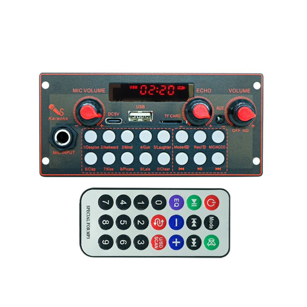 Scheda Decodifica MP3 2X10W 20W Amplificatore Lettore Audio 5V Radio Fm Per Auto Fai Da Te