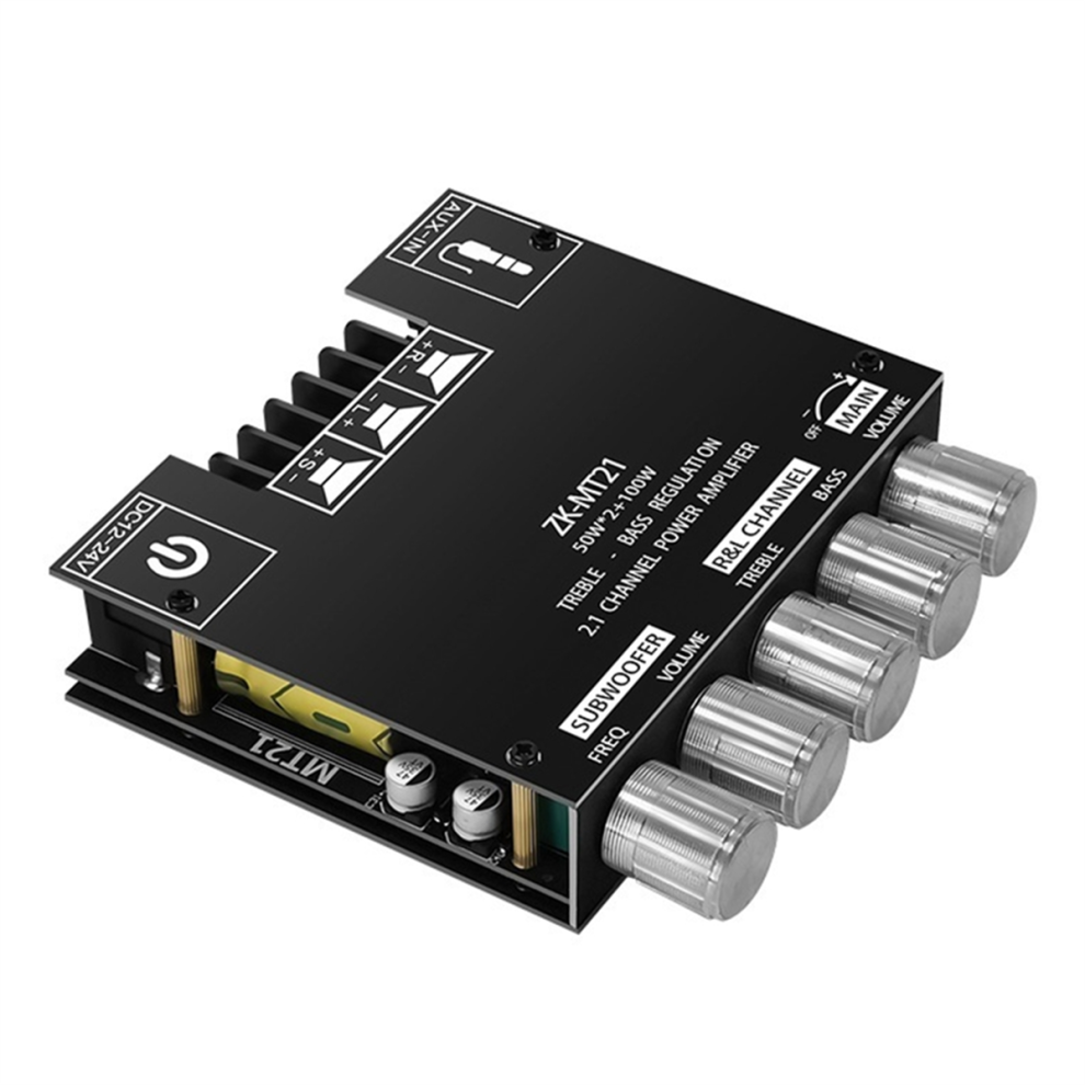 Mt21 2.1 Channel Bluetooth 5.0 Subwoofer Amplifier Board,50Wx2+100W P 4853788291711