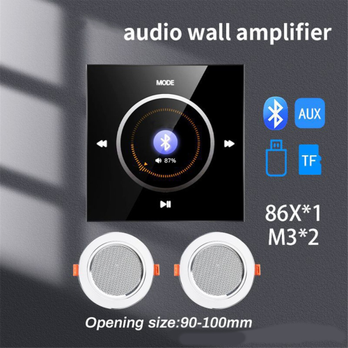 Wall-Mounted Bluetooth Audio Control Panel 86 with 2x25W Amplifier Cei 2